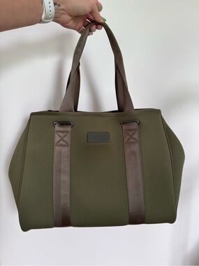 Preen & Co. Hawaii Olive Neoprene Tote Hand Bag